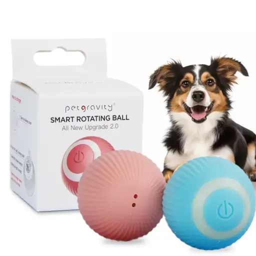 Pelota Bola Inteligente Gatos Perros Recargable Usb Juguete
